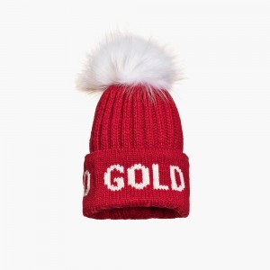 Bonnet Goldbergh HODD faux pom Rouge | NZ0467513