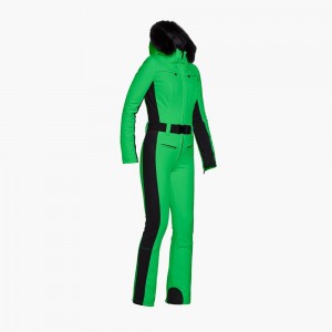 Combinaison Ski Goldbergh PARRY faux border long Vert | WA7198064
