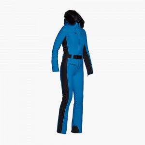 Combinaison Ski Goldbergh PARRY faux border long Bleu | JA1839560