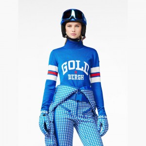 Pull Goldbergh BISCUIT long sleeve knit Bleu | XO1490736