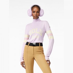 Pull Goldbergh BISCUIT long sleeve knit Violette | PG2794863