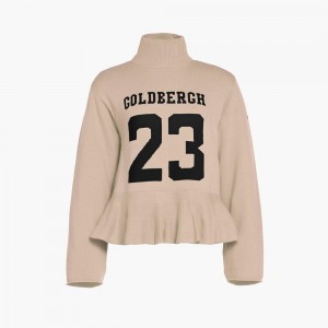 Pull Goldbergh DANGLE long sleeve knit Beige | WV8364209