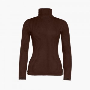 Pull Goldbergh MIRA long sleeve knit Marron Foncé | LH2367450