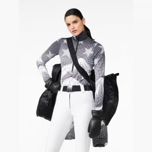 Ski Pully Goldbergh FAMKE Noir Blanche | ZC5492106