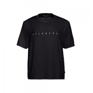 T-Shirts Goldbergh BOXY short sleeve Noir | UG5712409