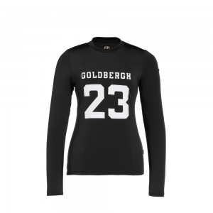 T-Shirts Goldbergh GAME long sleeve Noir | OU5260349