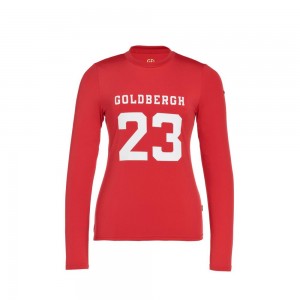 T-Shirts Goldbergh GAME long sleeve Rouge | UH0486935