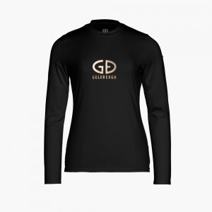 T-Shirts Goldbergh HOMEBASE long sleeve Noir | CX8571429