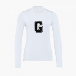 T-Shirts Goldbergh SUPER G long sleeve Blanche | TD9871340