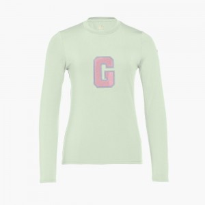 T-Shirts Goldbergh SUPER G long sleeve Menthe | NU9384127