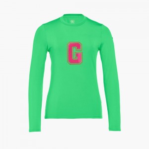 T-Shirts Goldbergh SUPER G long sleeve Vert | EY3891462