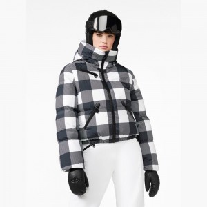 Veste Ski Goldbergh CABIN Noir Blanche | PL8549306