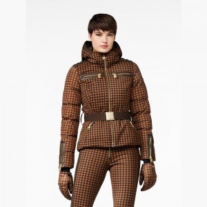 Veste Ski Goldbergh GALAXY Marron Foncé | OG5930214