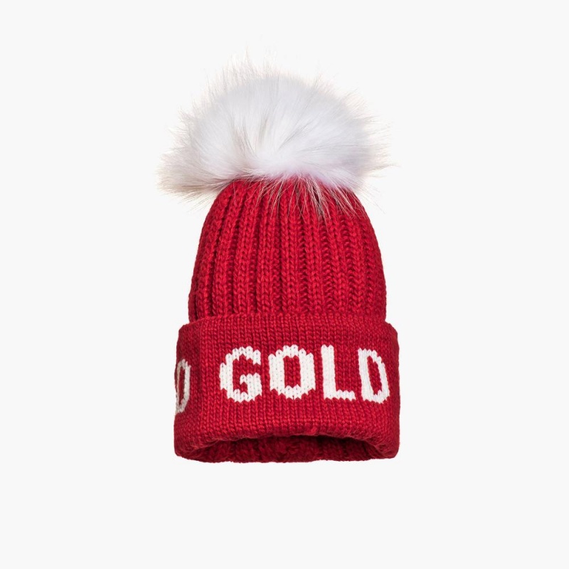 Bonnet Goldbergh HODD faux pom Rouge | NZ0467513