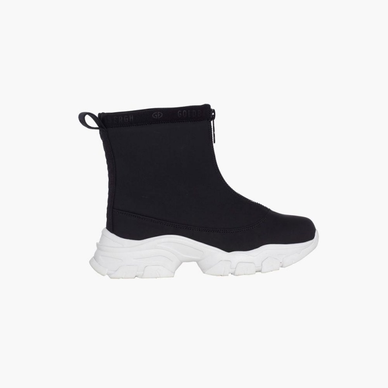 Bottes de Neige Goldbergh GLINT Noir Blanche | YV7508396