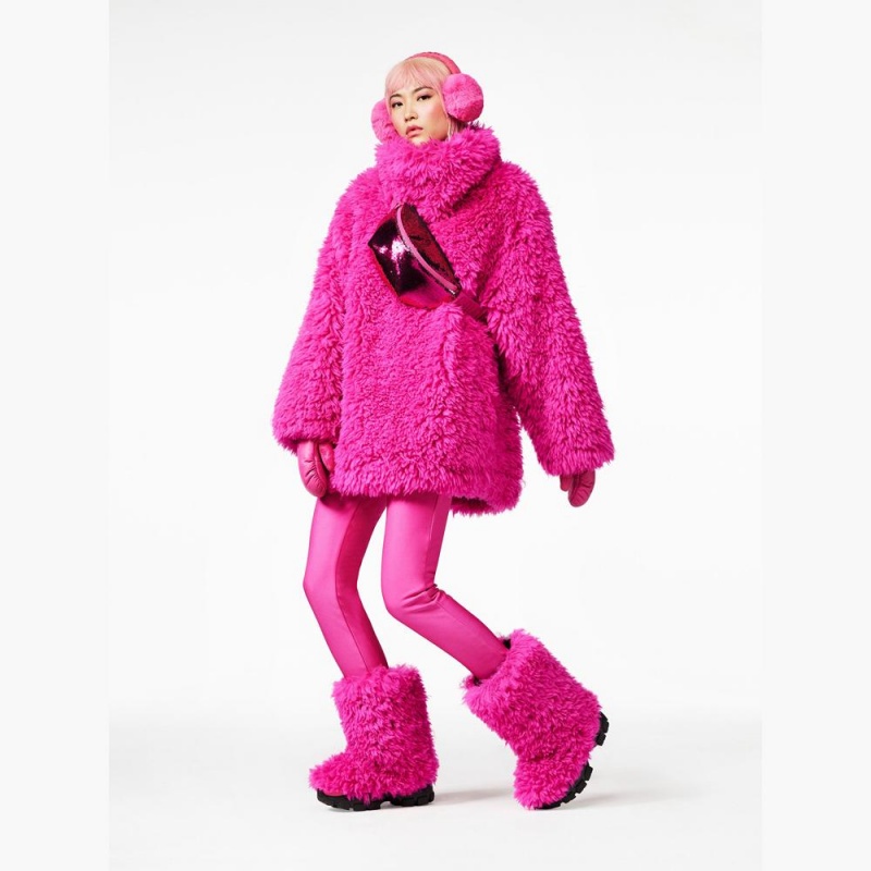 Cache-oreilles Goldbergh FLUFFY faux fur Rose | LR4260913