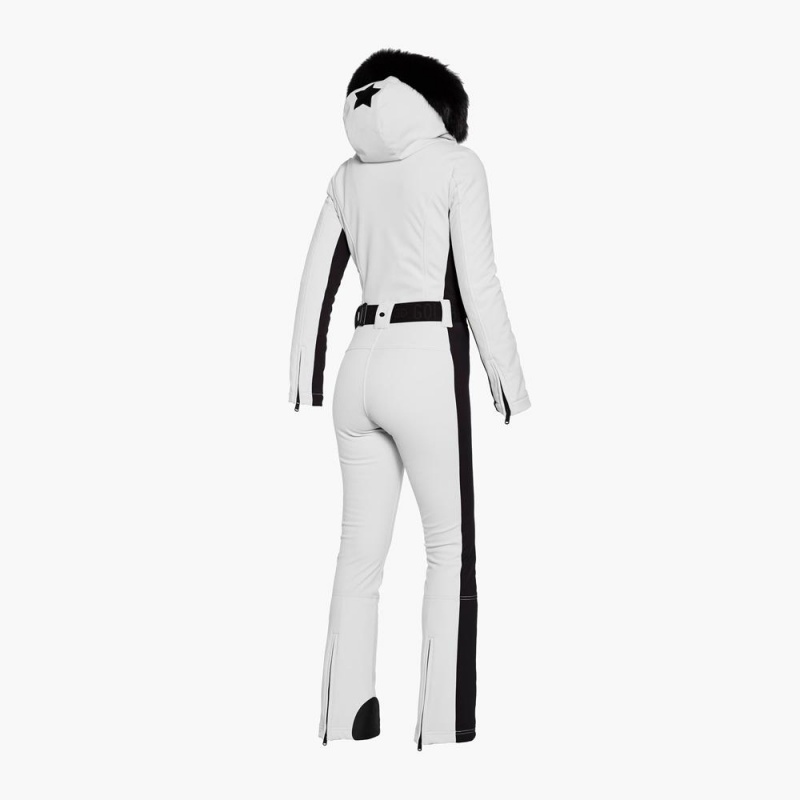 Combinaison Ski Goldbergh PARRY faux border long Blanche | XJ2674390