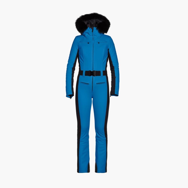 Combinaison Ski Goldbergh PARRY faux border long Bleu | JA1839560