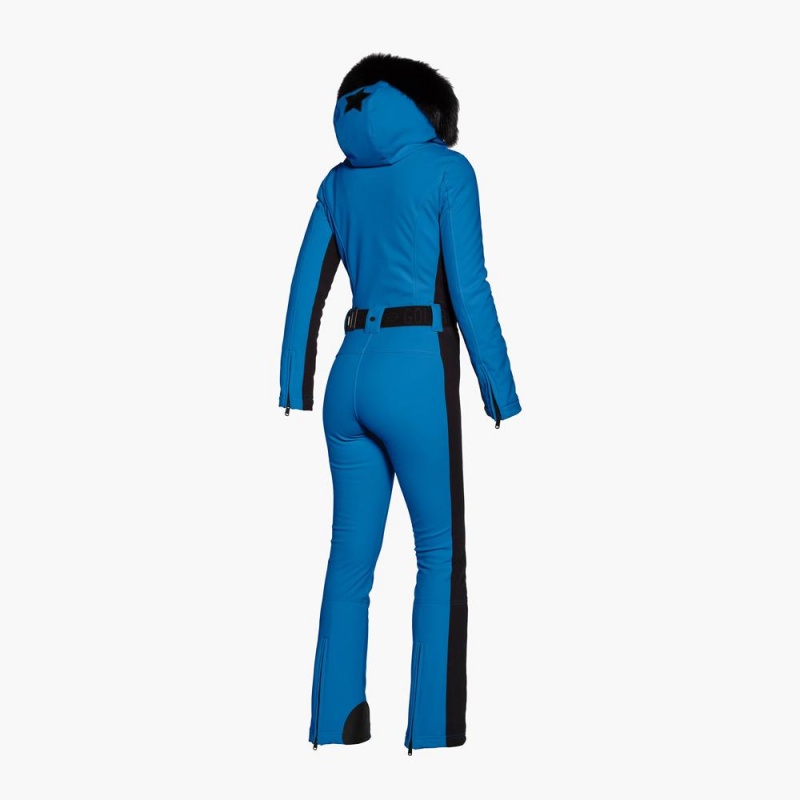 Combinaison Ski Goldbergh PARRY faux border long Bleu | JA1839560