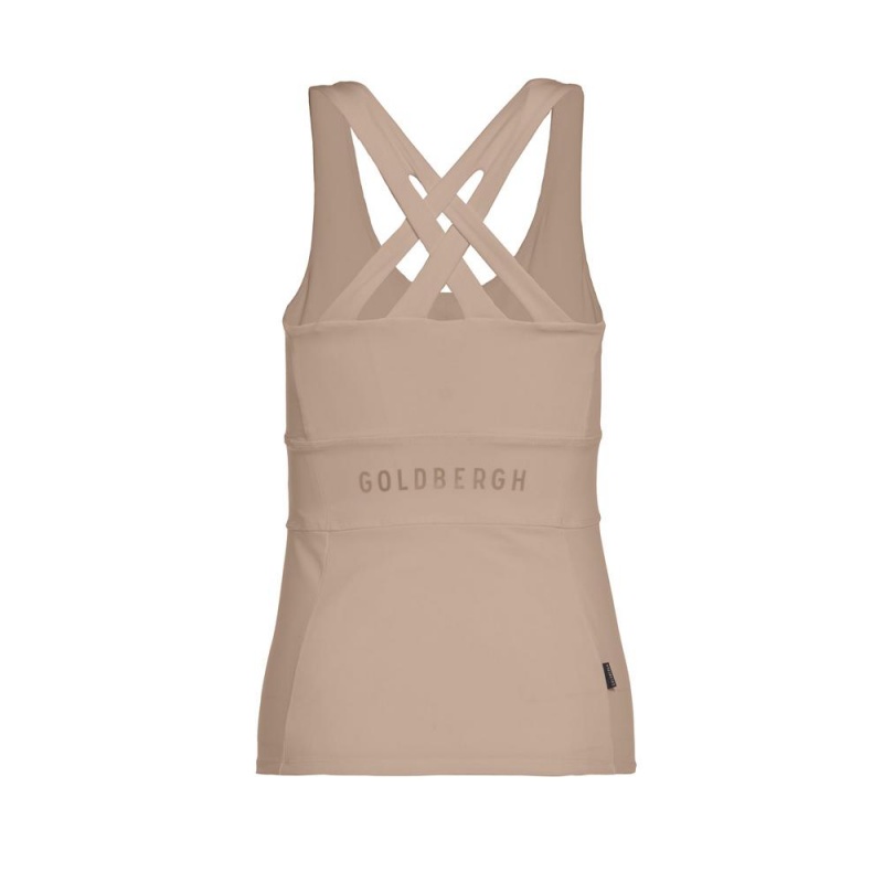 Debardeur Goldbergh MANHATTAN with cups Marron | ZG6259370