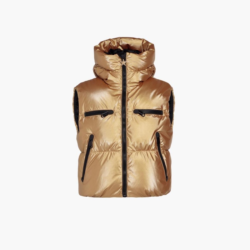 Gilet Goldbergh SHINE ski Doré | VX0621759