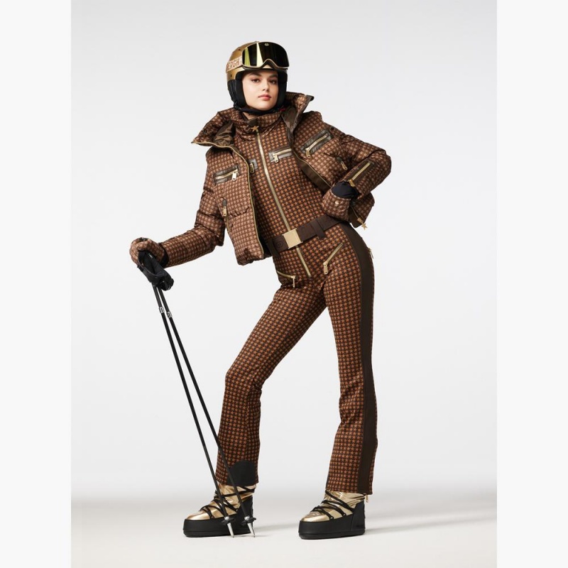 Gilet Goldbergh TEAMPLAYER ski Marron Foncé | MG8620153