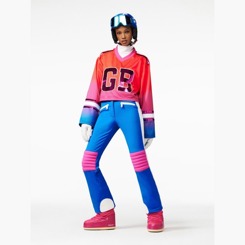 Hauts de ski Goldbergh FLOW long sleeve Rouge | RJ2819536