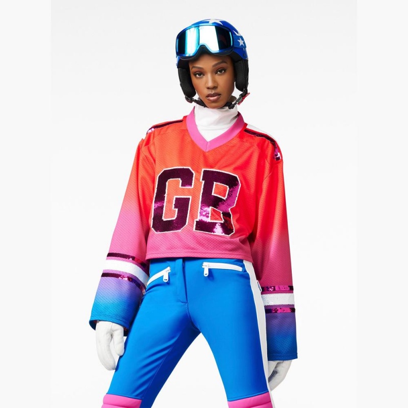 Hauts de ski Goldbergh FLOW long sleeve Rouge | RJ2819536