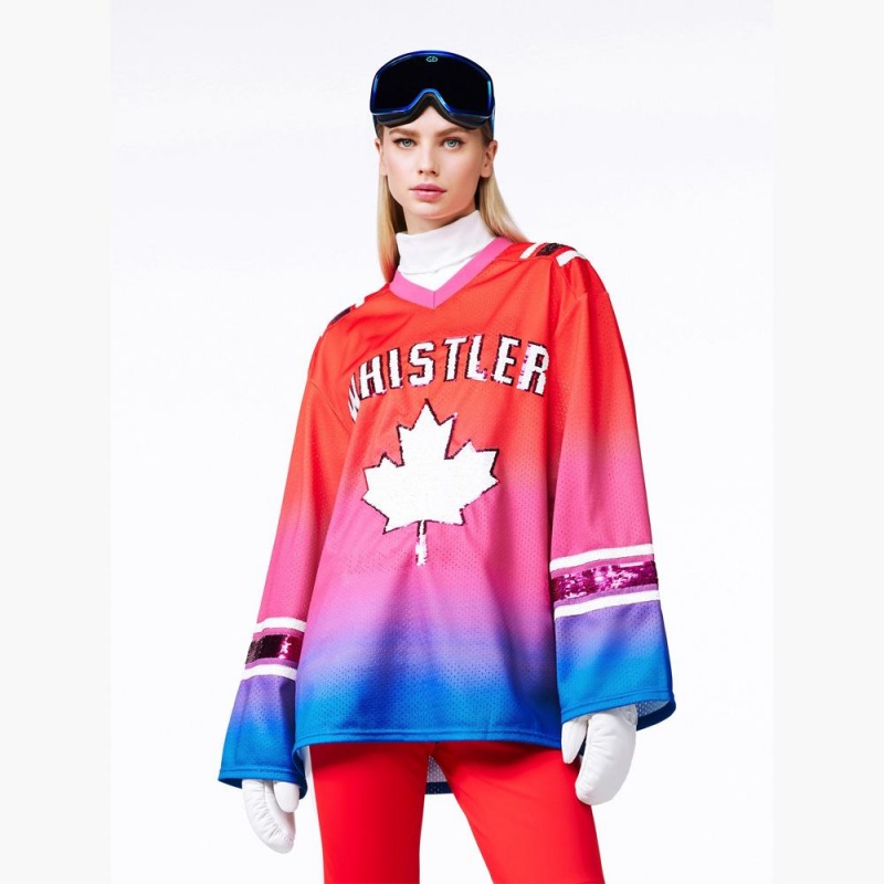 Hauts de ski Goldbergh GO long sleeve Rouge | PX2397405