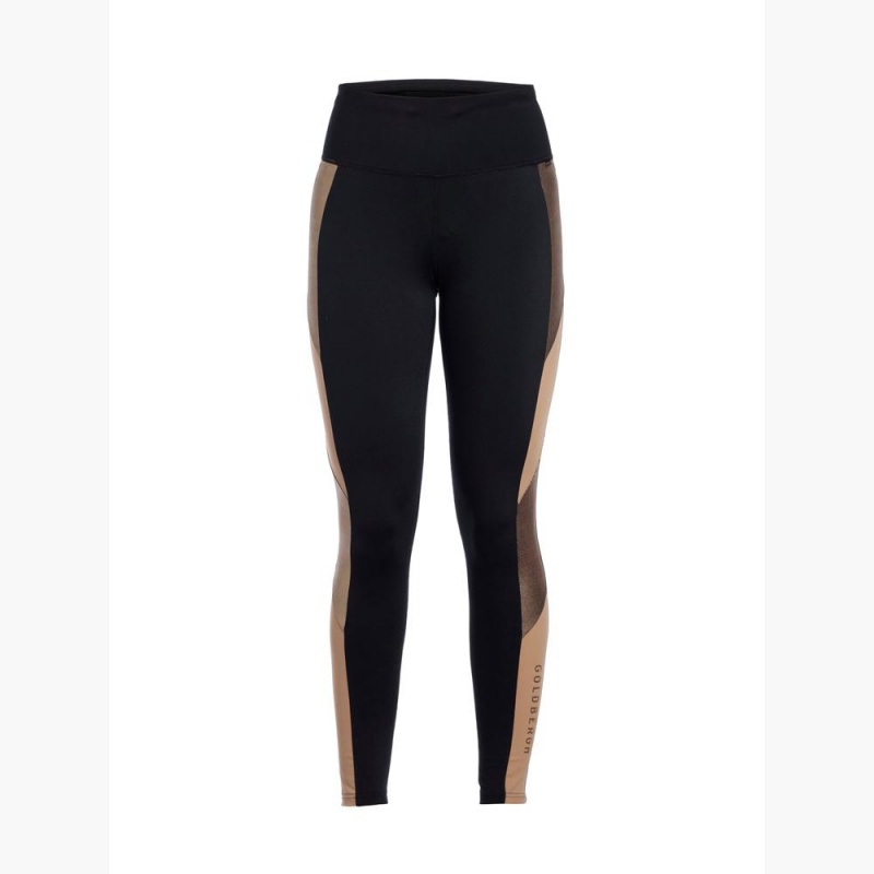 Leggings Goldbergh Mosaic Doré | XP8103527