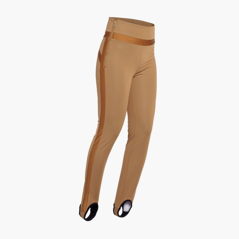 Leggings Goldbergh PRAISE ski Marron | QC4916782