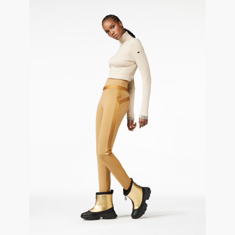 Leggings Goldbergh PRAISE ski Marron | QC4916782