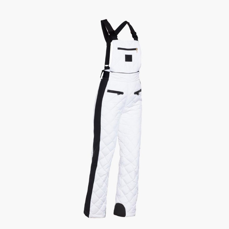 Pantalon Ski Goldbergh AGNES ski salopette Blanche | PJ9340265