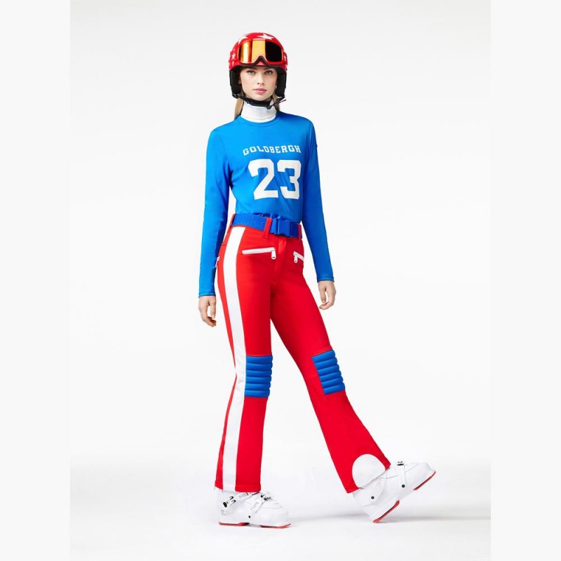 Pantalon Ski Goldbergh GOALIE Rouge | LR4758690