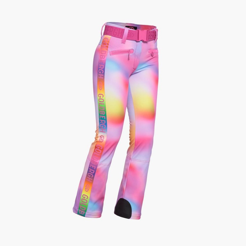 Pantalon Ski Goldbergh SUPERNOVA Rose Violette | YQ4182657