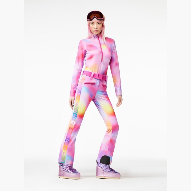 Pantalon Ski Goldbergh SUPERNOVA Rose Violette | YQ4182657
