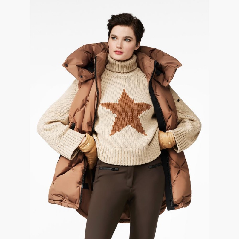 Pull Goldbergh BEAUTY long sleeve knit Marron | CO7610485