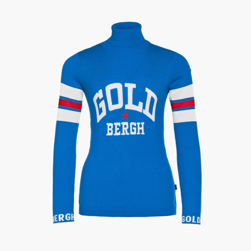 Pull Goldbergh BISCUIT long sleeve knit Bleu | XO1490736