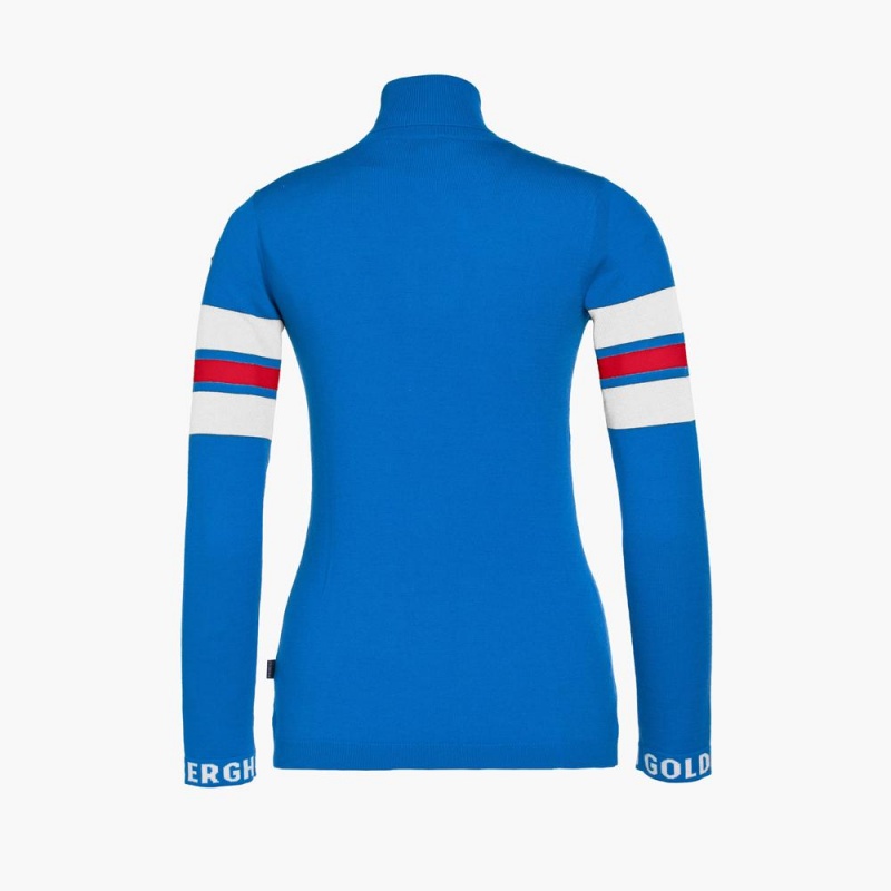 Pull Goldbergh BISCUIT long sleeve knit Bleu | XO1490736