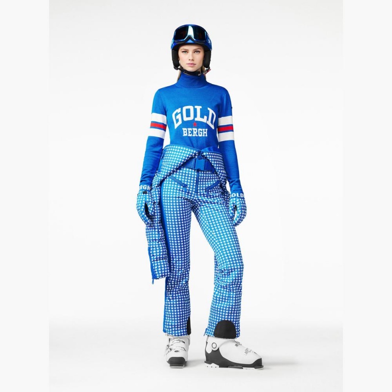Pull Goldbergh BISCUIT long sleeve knit Bleu | XO1490736