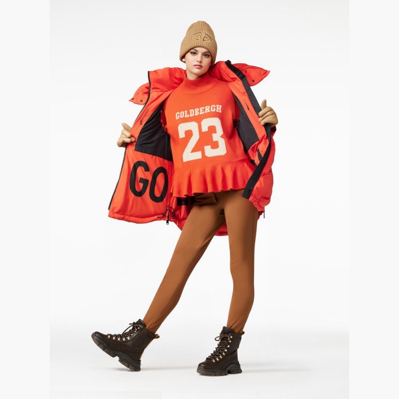 Pull Goldbergh DANGLE long sleeve knit Orange | IR9740682