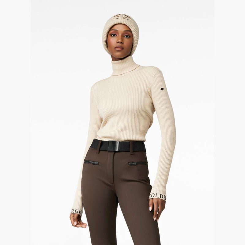 Pull Goldbergh MIRA long sleeve knit Beige | YN3591248