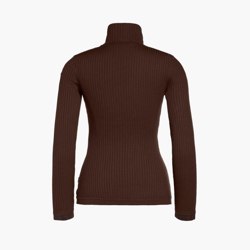 Pull Goldbergh MIRA long sleeve knit Marron Foncé | LH2367450