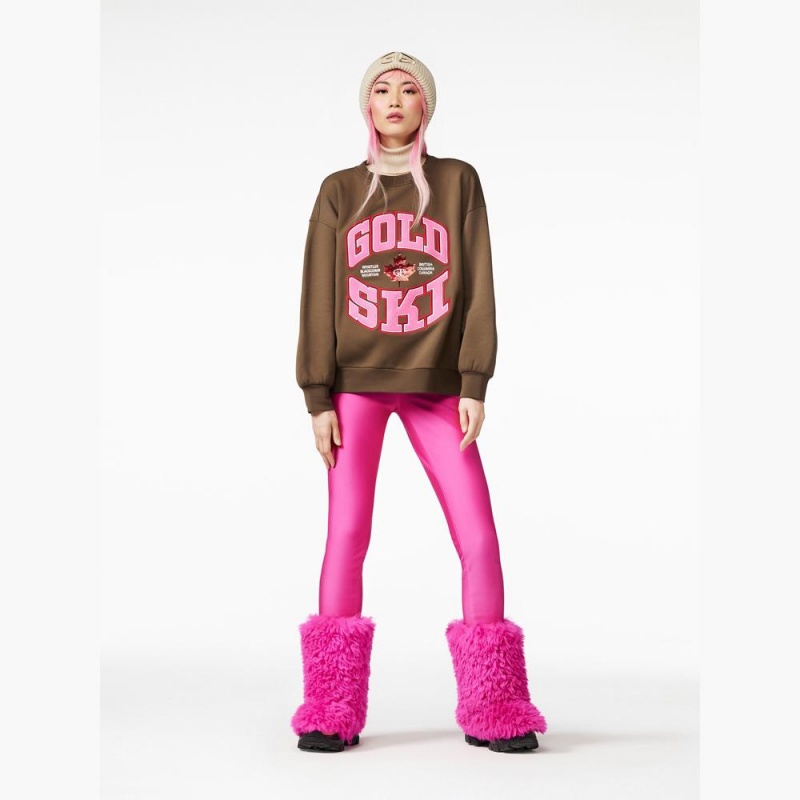 Pull Goldbergh RINK crew neck Marron | FA9463812
