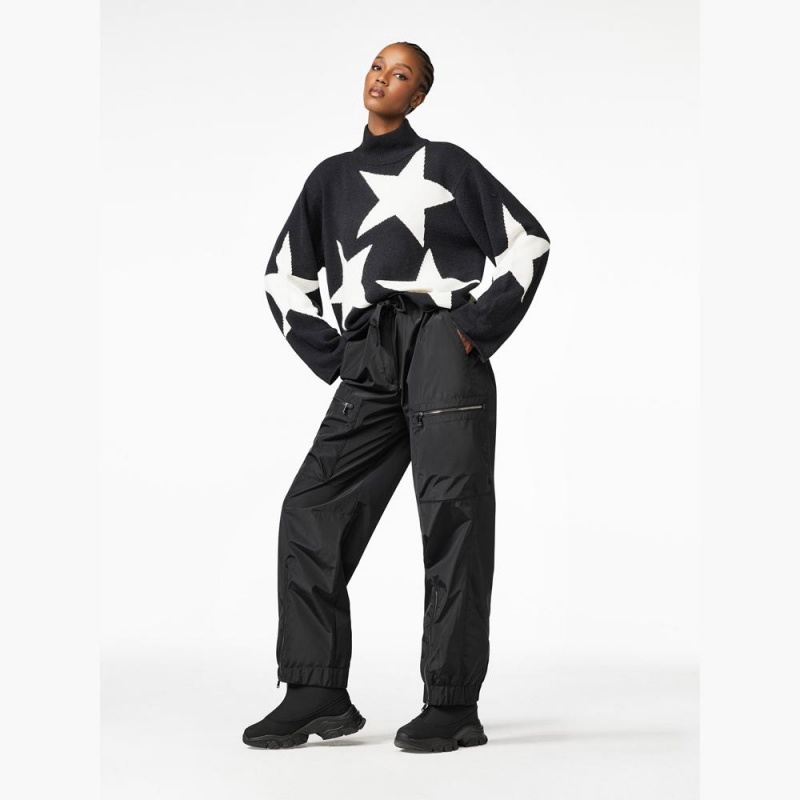 Pull Goldbergh RISING STAR long sleeve knit Noir | MU6237985