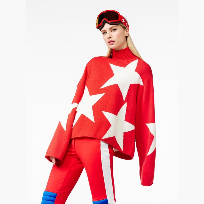 Pull Goldbergh RISING STAR long sleeve knit Rouge | HZ2754613