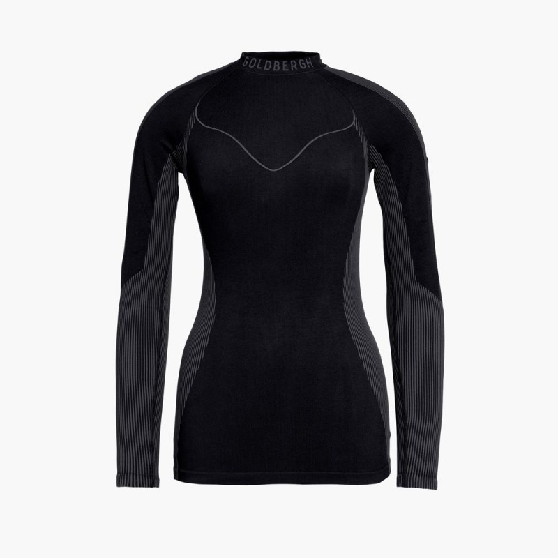 Ski Base Layer Goldbergh FAST baselayer long sleeve Noir | CS4295130