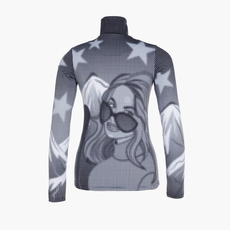 Ski Pully Goldbergh FAMKE Noir Blanche | ZC5492106