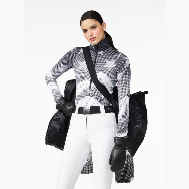 Ski Pully Goldbergh FAMKE Noir Blanche | ZC5492106
