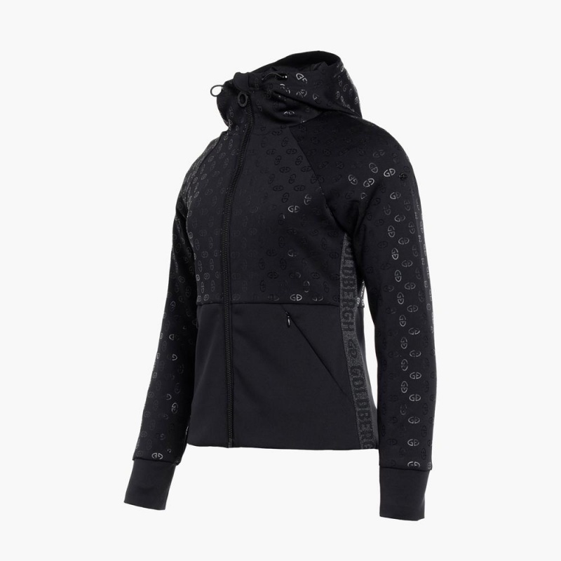 Sweat a Capuche Goldbergh AMBRA full zip hooded cardigan Noir | YQ7418560